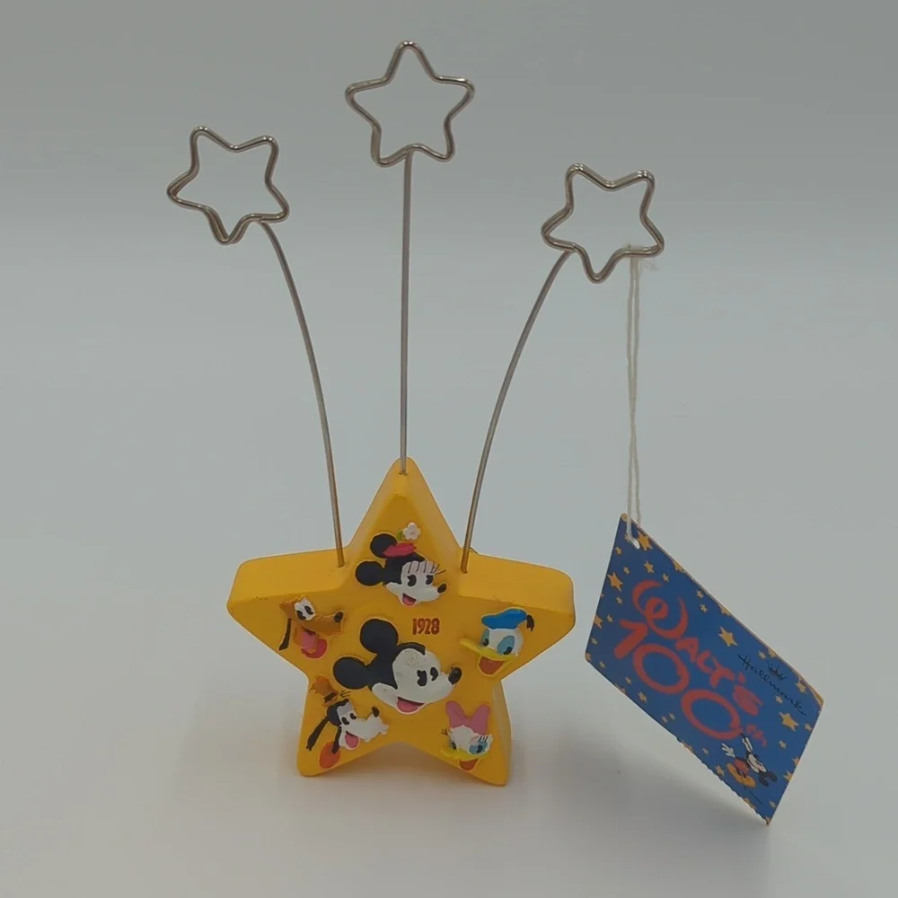 Vintage 2001 Hallmark Disney 100th Anniversary Photo Holder Mickey Donald Goofy